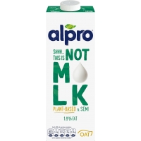 Image of MEGA DEAL Alpro This Is Not MLk Semi Oat Long Life Drink Vegan and Dairy Free 1 L