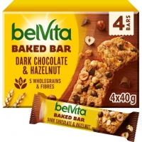 Image of MEGA DEAL Belvita Baked Dark Chocolate and Hazelnut Cereal 4 x 40g Bars