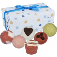 Image of MEGA DEAL Bomb Cosmetics Chocolate Ballotin Assortment Bath Gift Set