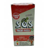 Image of MEGA DEAL CASE PRICE Earth and Co SOS Peach Fruit Puzzle Snack 20 x 20g