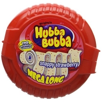 Image of 10P DEAL Hubba Bubba Bubble Tape Snappy Strawberry Bubble Gum 56g