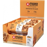 Image of MEGA DEAL CASE PRICE Maxi Nutrition Premium Protein Bar Cinnamon Crunch 12 x 45g