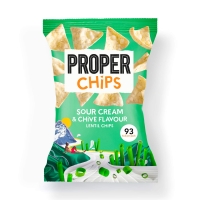 Image of Propercorn Lentil Chips Flavoured with Sour Cream and Chives 20g