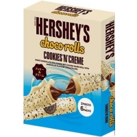 Image of MEGA DEAL Hersheys Choco Rolls Cookies N Creme 2 Pieces x 6 Packs