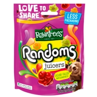 Image of PENNY DEAL Rowntrees Randoms Juicers Sweets Sharing Pouch 140g