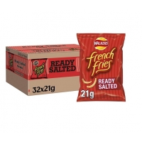 Image of MEGA DEAL CASE PRICE Walkers French Fries Ready Salted 32 x 21g