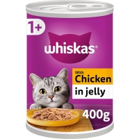 Image of MEGA DEAL Whiskas 1 Plus Chicken in Jelly 400g