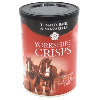 Image of WEEKLY DEAL Yorkshire Crisps Tomato Basil and Mozzarella 100g