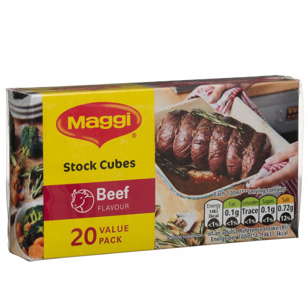 Maggi Beef Stock Cubes 20 Value Pack | Approved Food